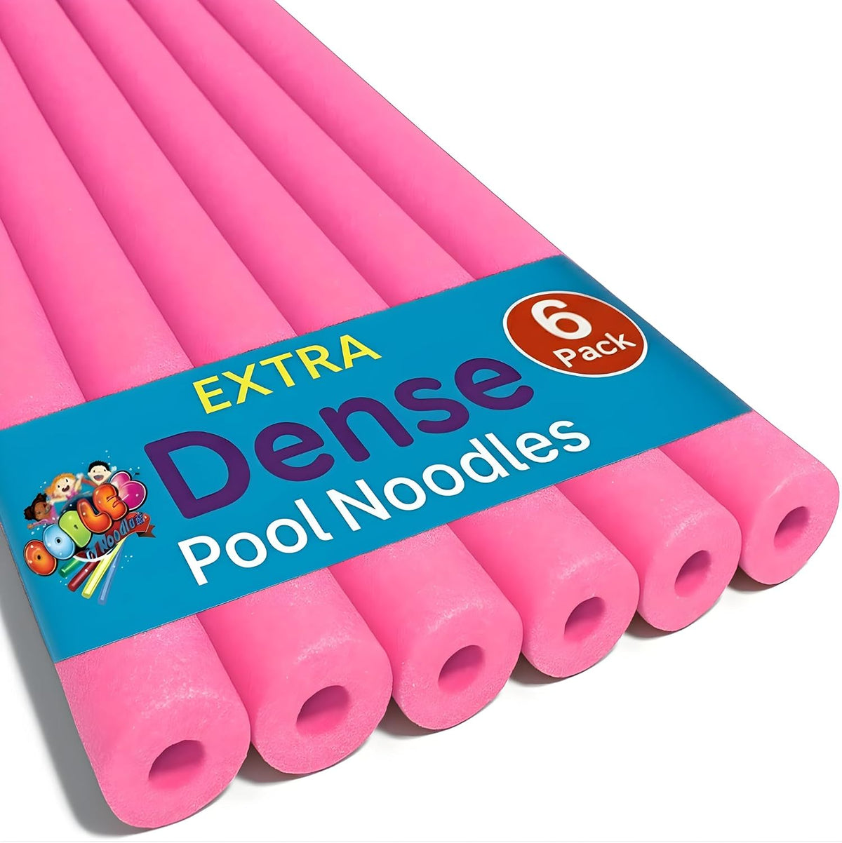 Oodles of Noodles Deluxe Pool Noodles Foam - Pack of 6 - Extra Dense
