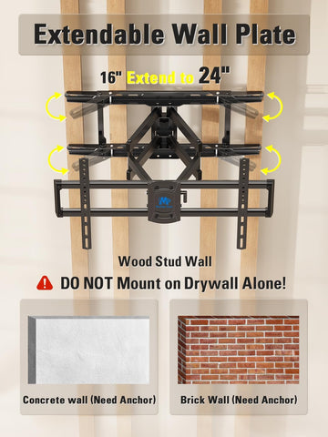 Mounting Dream TV Wall Mount for Most 42-84 Inch TVs