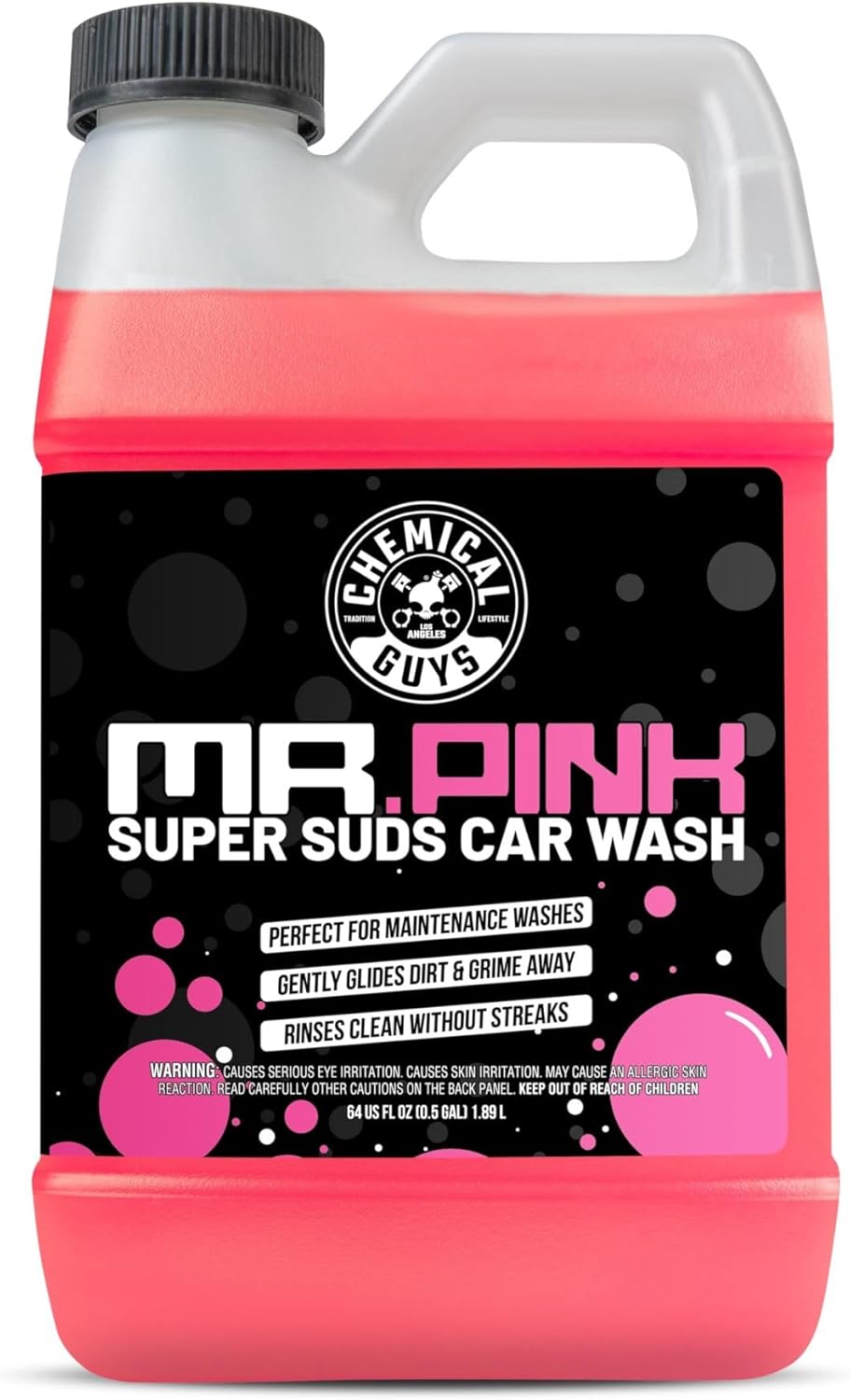 Chemical Guys, Mr. Pink Car Wash Soap, Foam Cannon & Bucket Wash, 64 oz