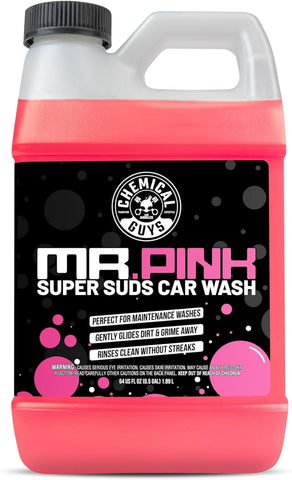 Chemical Guys, Mr. Pink Car Wash Soap, Foam Cannon & Bucket Wash, 64 oz