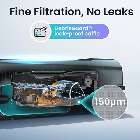 AIPER EcoSurfer S2 24/7 Solar Pool Skimmer Robot with App Support, Blue
