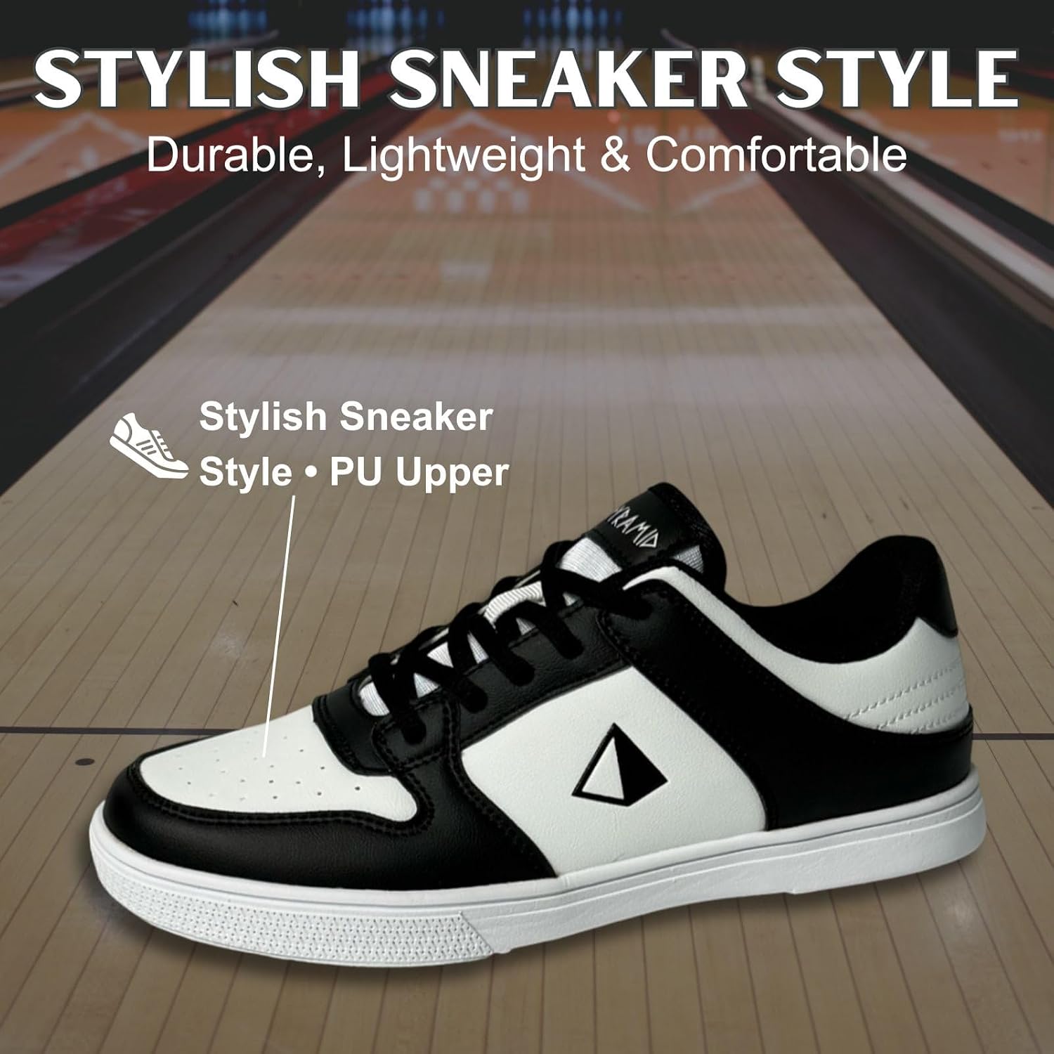 Pyramid Women’s Path Lite Seamless Mesh Bowling Shoes - Lightweight Seamless Design, Athletic Fit, Breathable Knit Upper, Universal Slide Soles