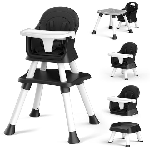 Kinder King 8 in 1 Baby High Chair for Babies and Toddlers, Booster Chair
