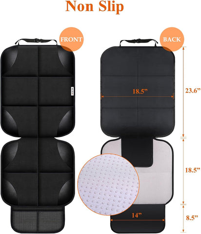 Meolsaek Car Seat Protector for Child Car Seat，Non-Slip Backing No Imprints