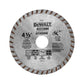 DEWALT Diamond Blade for Masonry, Dry Cutting, Continuous Rim, 7/8-Inch Arbor, 4-1/2-Inch (DW4725)