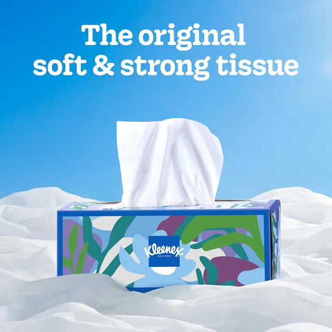 Kleenex Trusted Care Facial Tissues, 8 Flat Boxes, 200 Tissues per Box