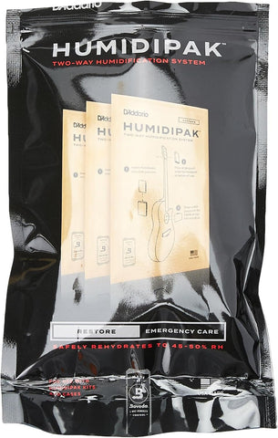 D'Addario Humidipak Guitar Restore Kit, Two-Way Case Humidity Control