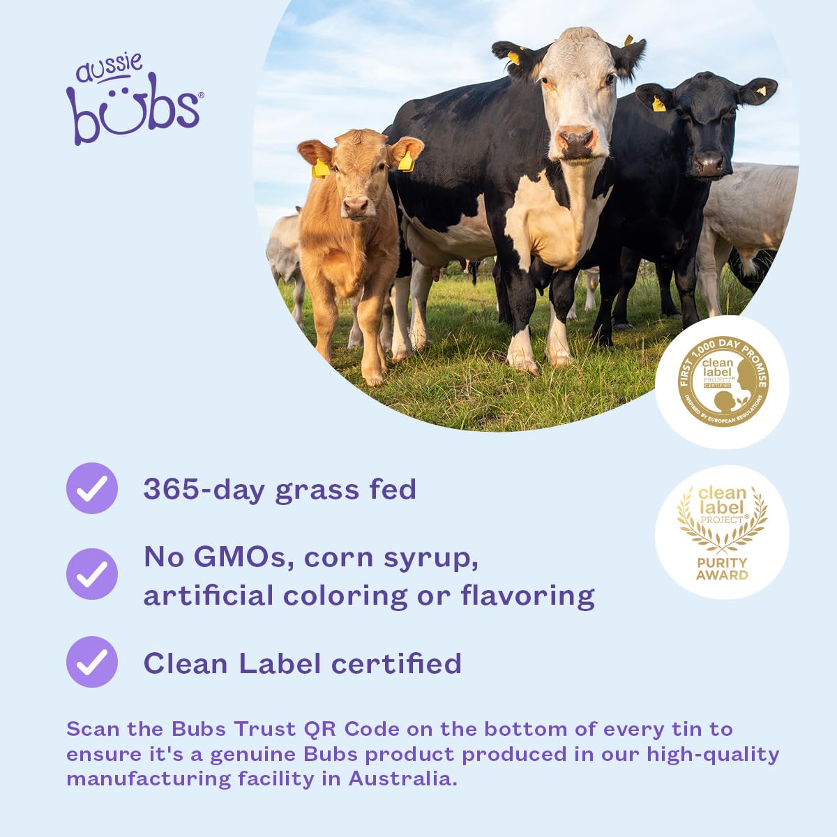 Bubs Grass Fed Nutritional Milk-Based Toddler Formula, Made with Non-GMO Cow's Milk, for Kids 12-36 months, 28.2 oz (Pack of 3)