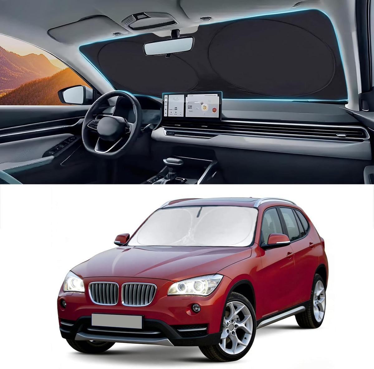 Windshield Sunshade for BMW X1 2011-2013 2014 2015 Sun Visor Sun Shade