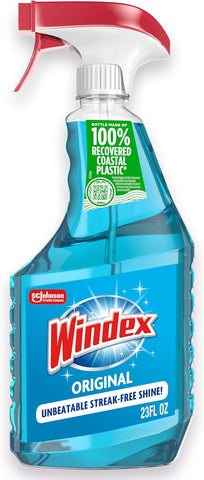 Windex Glass & Window Cleaner Spray Bottle, Original, 23 oz