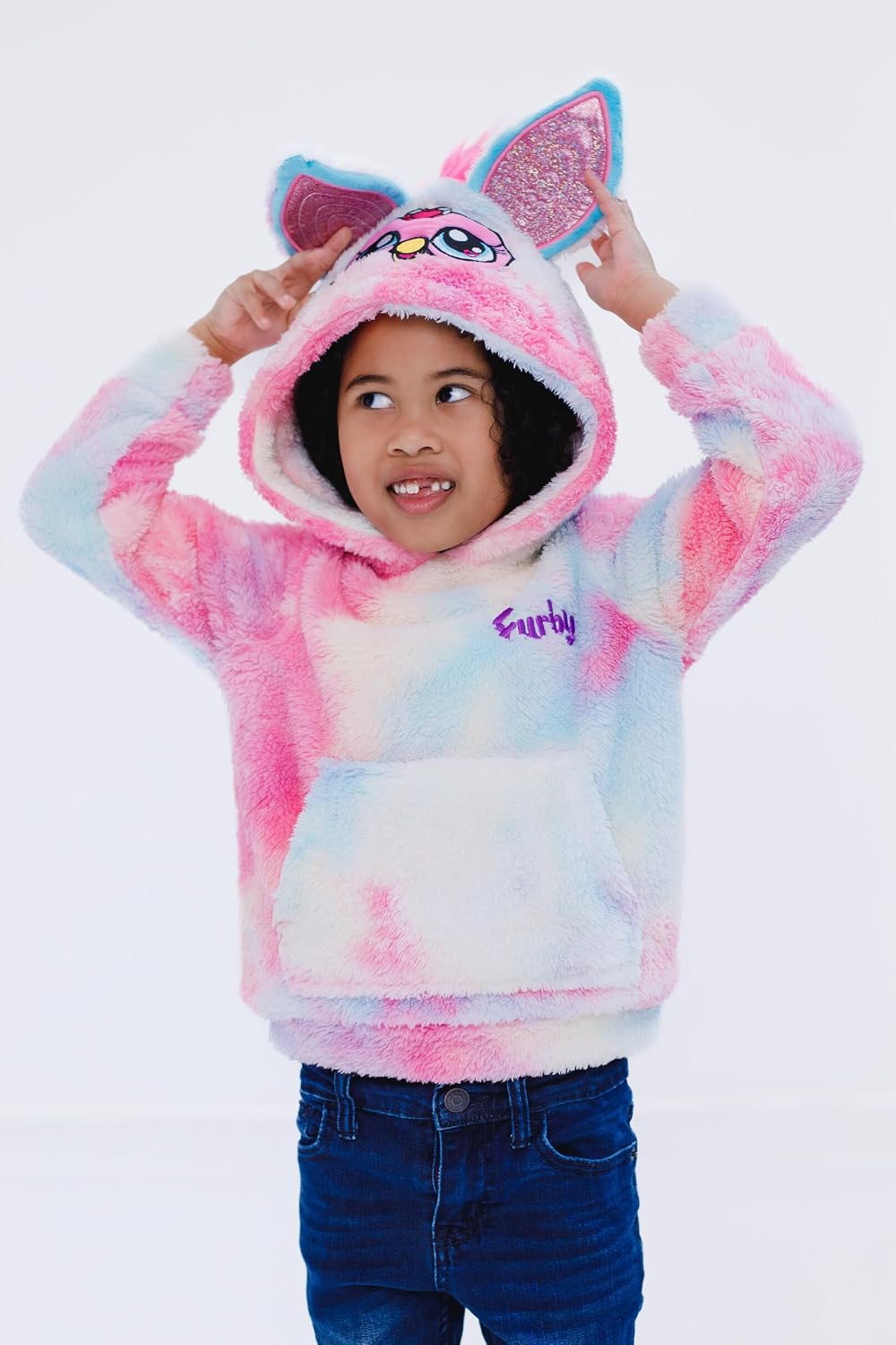 Furby Girls' Cosplay Fleece Hoodie Toddler to Big Kid