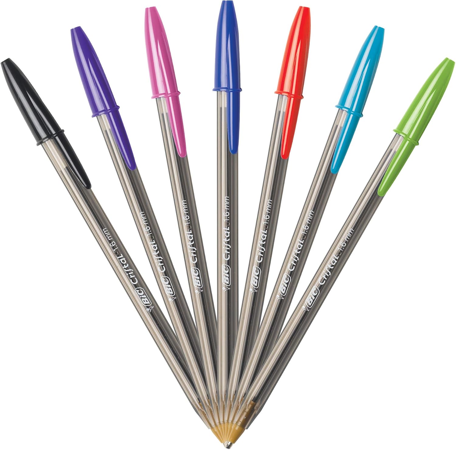 BIC Cristal Xtra Bold Ballpoint Pens, Bold Point, 1.6 mm, 24-Count Pack