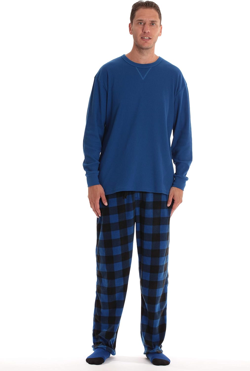 #followme Mens Microfleece Pajama Pants Set with Socks