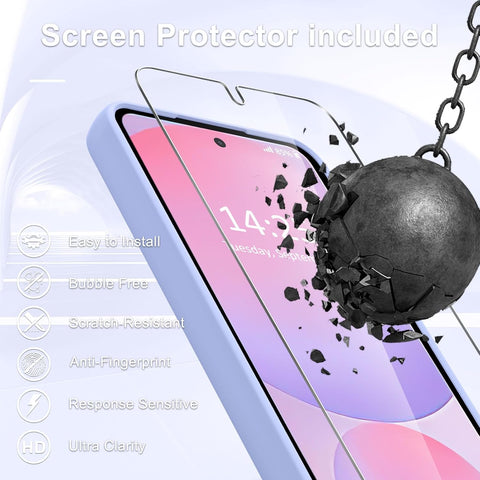 for Samsung Galaxy S25 FE Case, Matte Magnetic Case, Lavender Purple