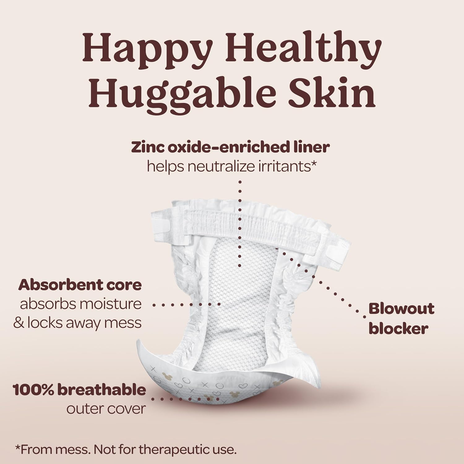 Huggies Skin Essentials Diapers Size 4, 150 Count (6 Packs of 25)