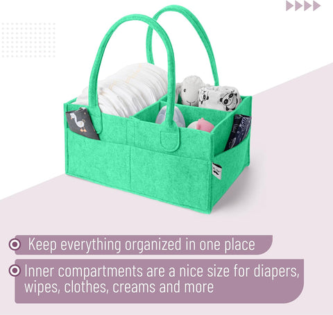 Mr. Pen- Baby Diaper Caddy Organizer, Green
