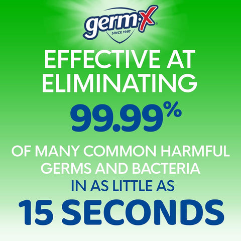 Germ-X Advanced Hand Sanitizer with Aloe and Vitamin E, 1 Liter, Less Drying Moisturizing Gel, No Rinse Formula, Pump Bottle