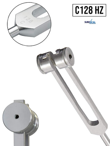 SURGICAL ONLINE Medical-Grade C128 Hz Tuning Fork - Fixed Weights, Non-Magnetic, Lightweight, Portable, Corrosion Resistant, Extra Long Handle
