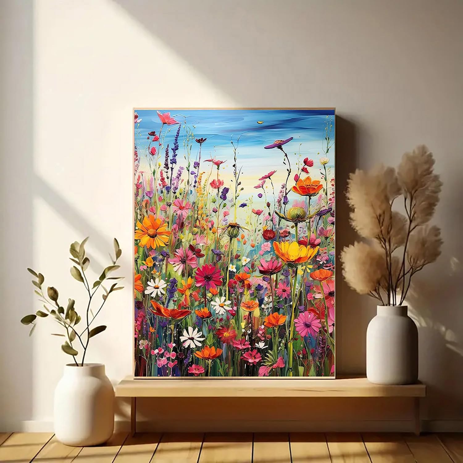Diamond Art Painting Kits for Adults, Sea of Flowers 5D Diamond Painting