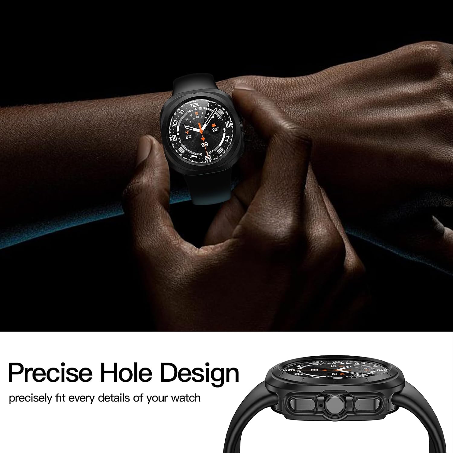 Misxi Case with Screen Protector for 47mm Galaxy Watch Ultra