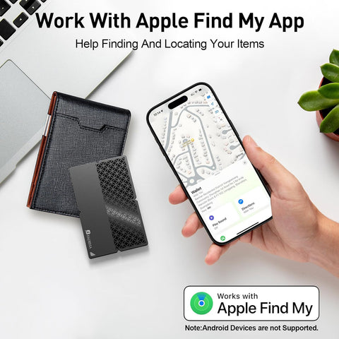 2026 Apple MFi Certified Wallet Tracker Smart Card for Find My