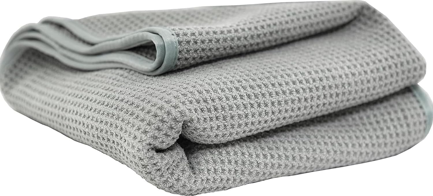 Chemical Guys, Waffle Weave Glass & Window Microfiber Towel, Red, 24 x 16