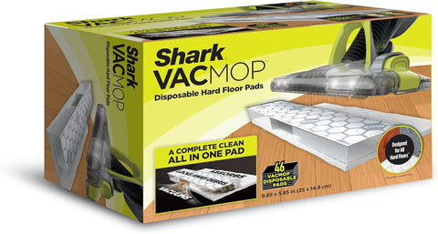 Shark VACMOP Disposable Hard Floor Pad Refills, 46 Count, VMP46