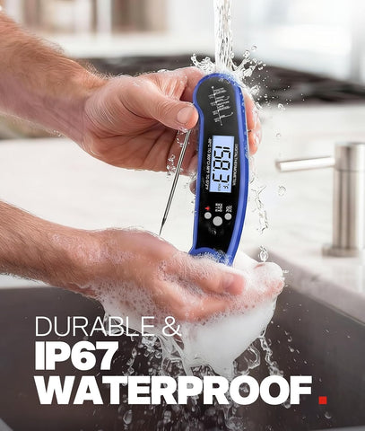 Meat Thermometer Digital, Food Thermometer for Cooking, Blue