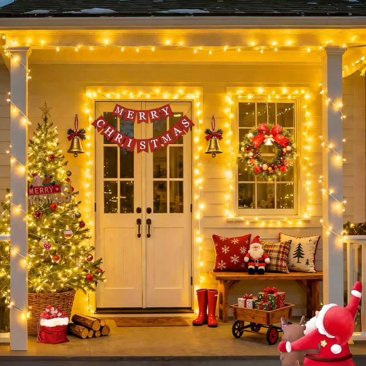 JMEXSUSS 200 LED Christmas Lights Outdoor Indoor String Lights for Bedroom