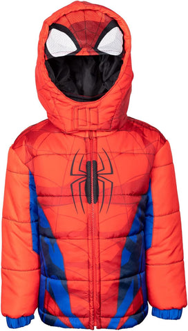 Marvel Hooded Zip-Up Puffer Jacket Toddler to Big Kid