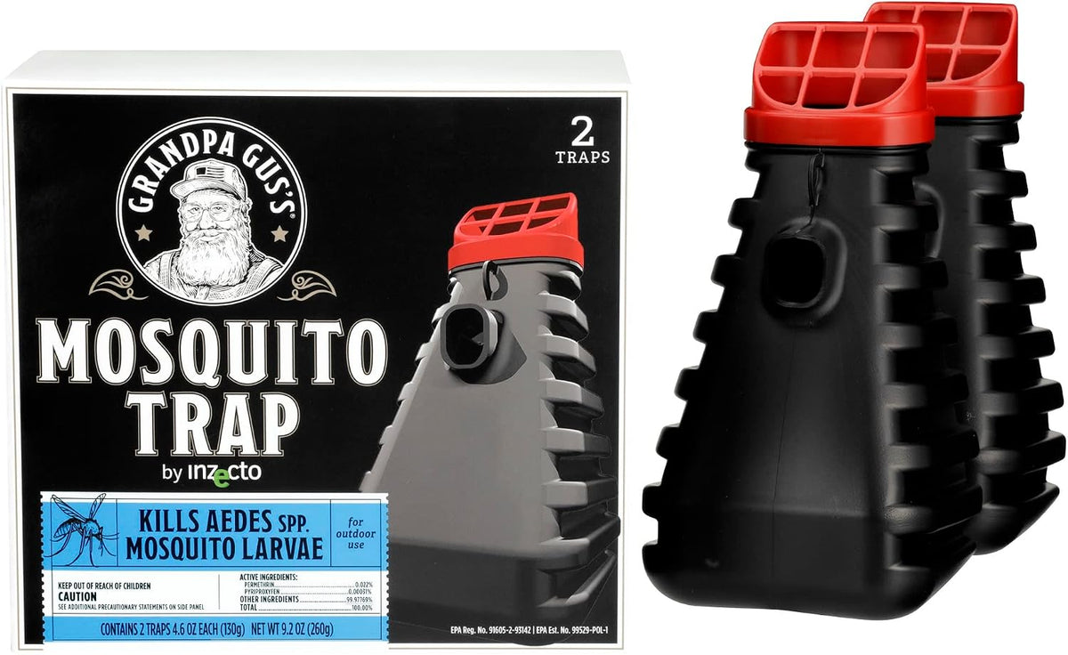 Grandpa Gus's Mosquito Trap and Outdoor Bug Killer for Outdoors, 2 Pack