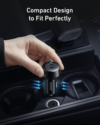 Anker 40W 2-Port PowerIQ 3.0 USB C Fast Charging Car Charger