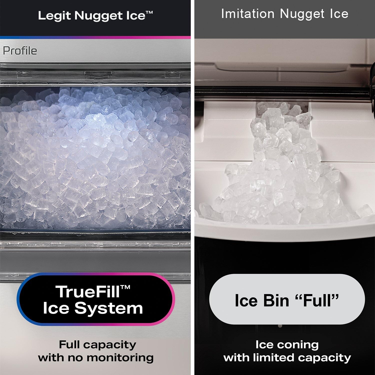 GE Profile Opal Nugget Ice Maker with Side Tank (Renewed)