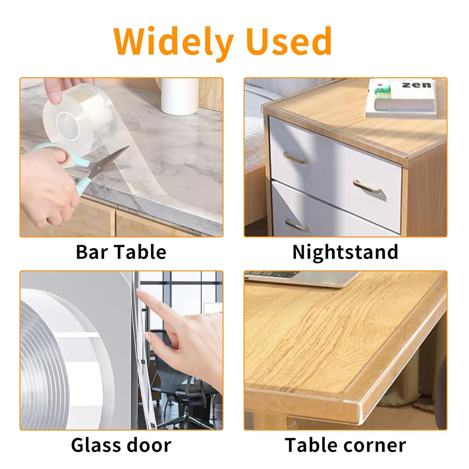 1.57 in x 9.84 FT,Corner Protector Baby,Clear Edge Protector Strip