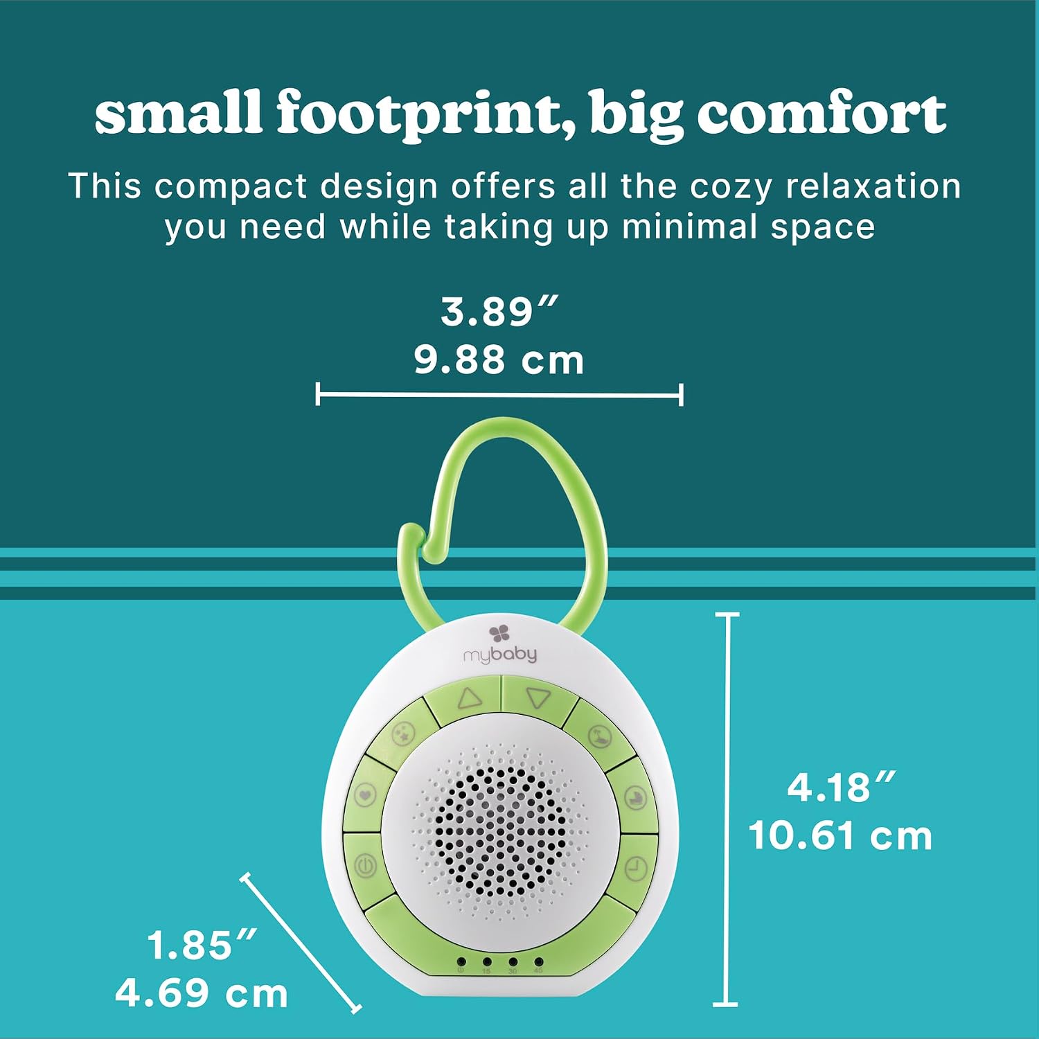 MyBaby Sound Machine, White Noise for Baby, Travel, Nursery and On The Go