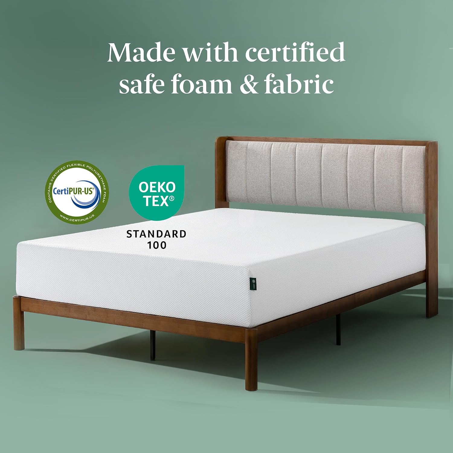 ZINUS 10 Inch Green Tea Cooling Gel Memory Foam Mattress / Cooling Gel Foam / Pressure Relieving / CertiPUR-US Certified / Bed-in-a-Box, Queen