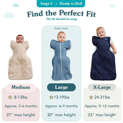 Love to Dream Swaddle Up 2-in-1 Transition Bag | 1.0 TOG, 19-24 lbs, Denim