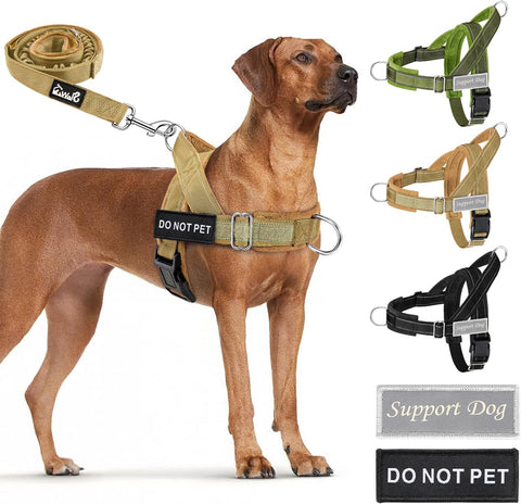 SlowTon No Pull Dog Harness with Front Clip - Heavy Duty, Soft Padded