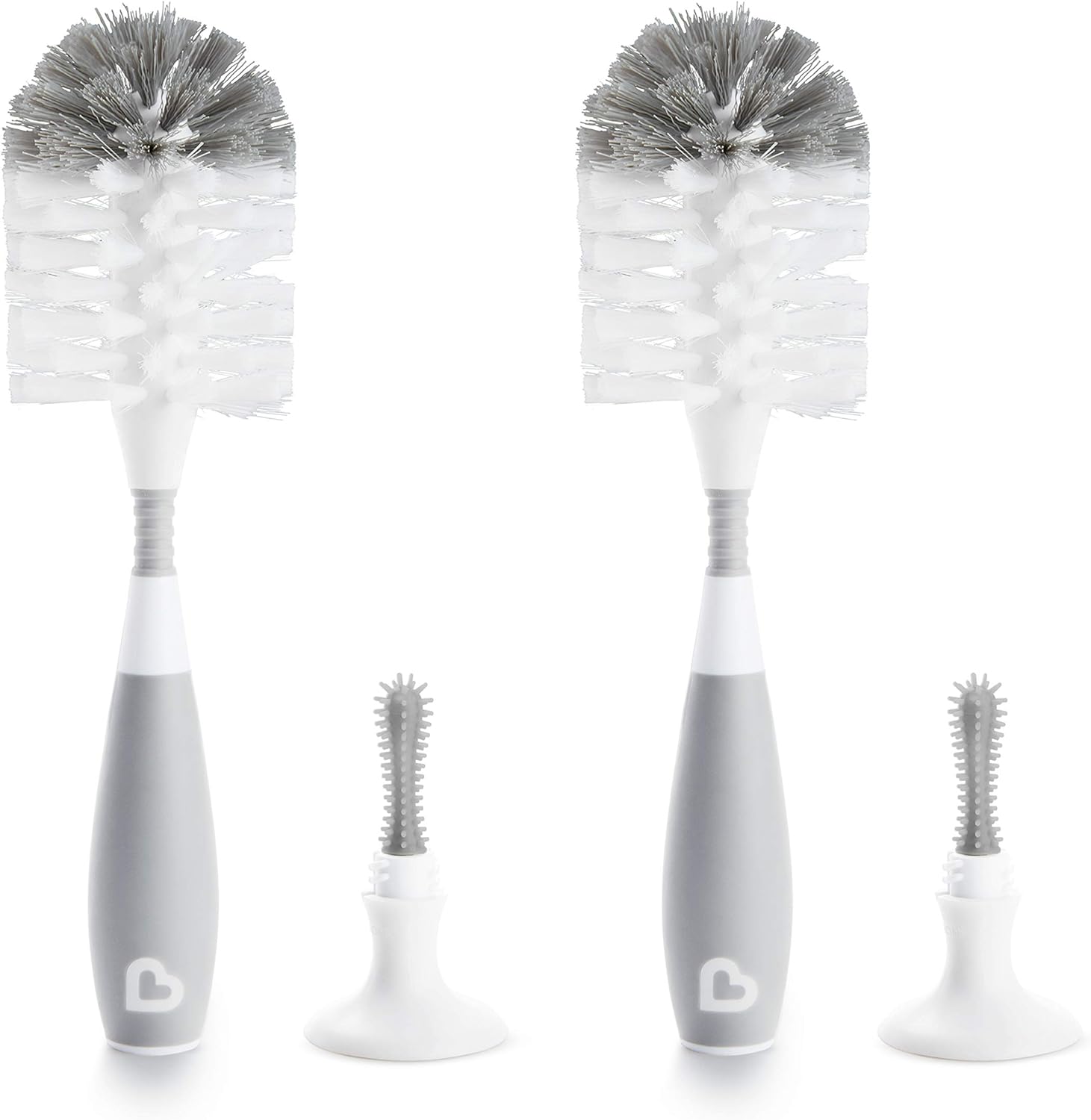 Munchkin® Bristle™ Bottle Brush, Grey, 2 Pack