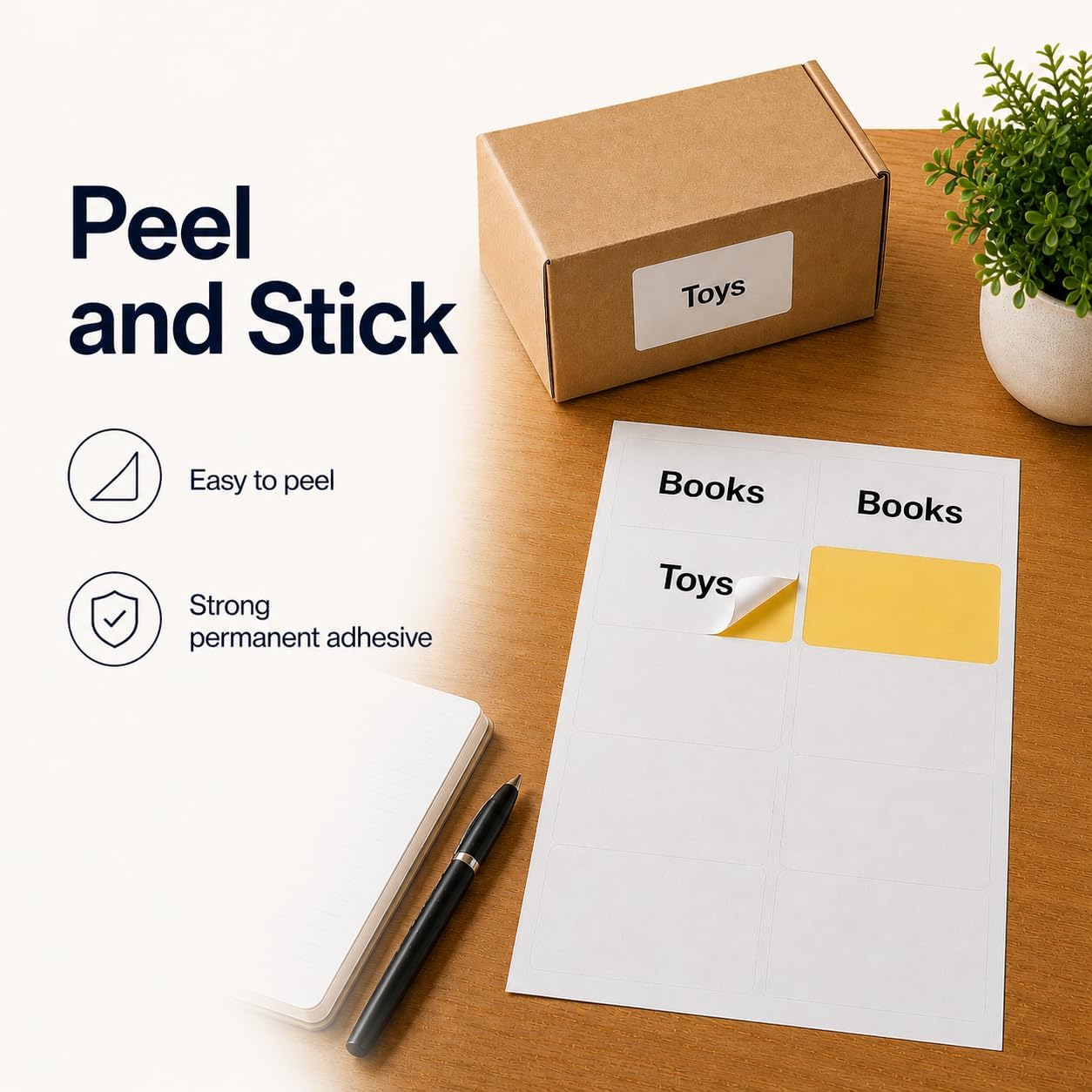 2" x 4" Labels for Printer, Printable Mailing Address Stickers - 300 Pieces
