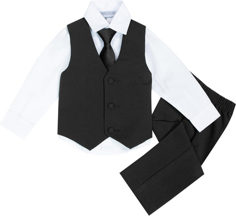 Spring Notion Baby Toddler Boys' Classic Fit Formal Suit Set –Wedding, Ring Bearers, Baptism, and Christening