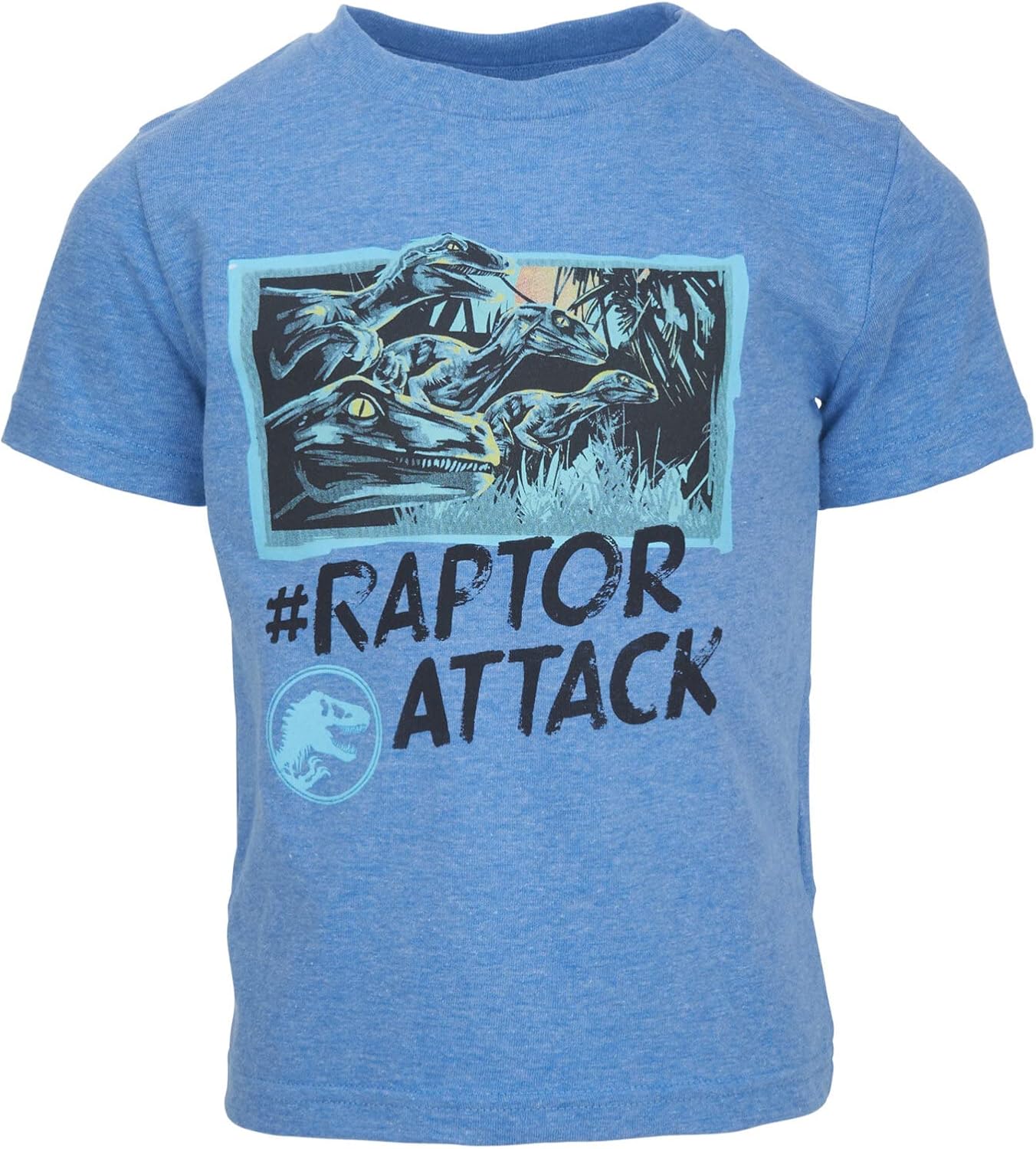 Jurassic World Jurassic Park T-Rex Boys' 3-Pack Short Sleeve Tees Toddler to Big Kid