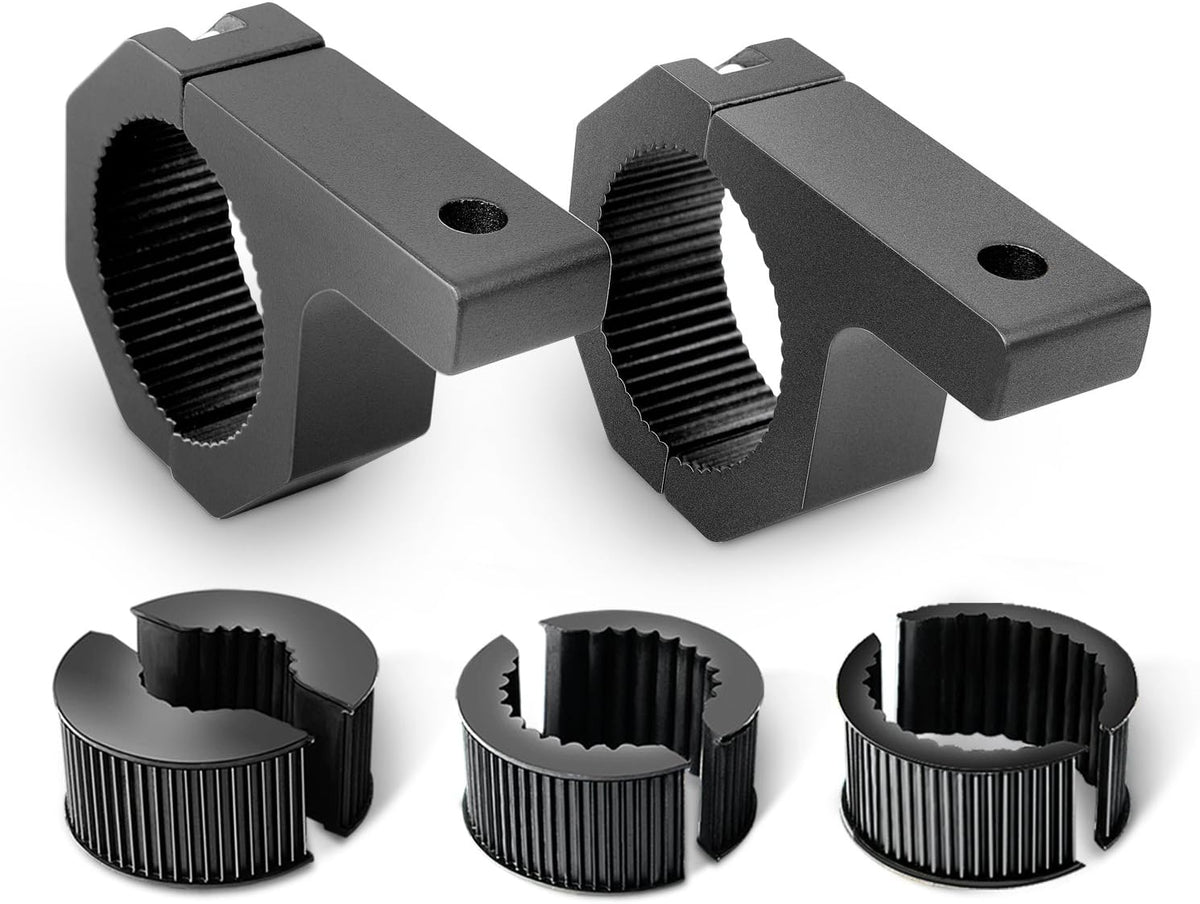 Nilight 2 Pack Off Road LED Light Mount Bracket, Horizontal Tube Clamp
