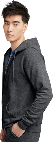 Hanes Men's Zip-up Hoodie, Ecosmart Fleece Full-zip Hoodie for Men, Hooded Sweatshirt