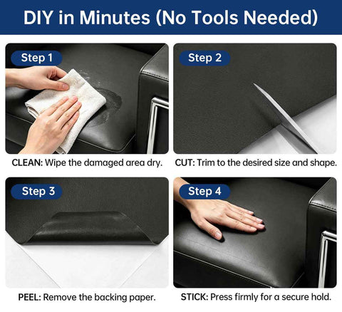 Leather Repair Tape, Vinyl Repair Kit for Furniture Car Seat