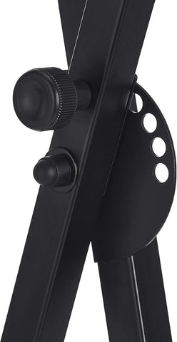 Amazon Basics Keyboard and Piano Stand, Adjustable Height, Portable Single-X-Shape, Stable Steel Construction, Black