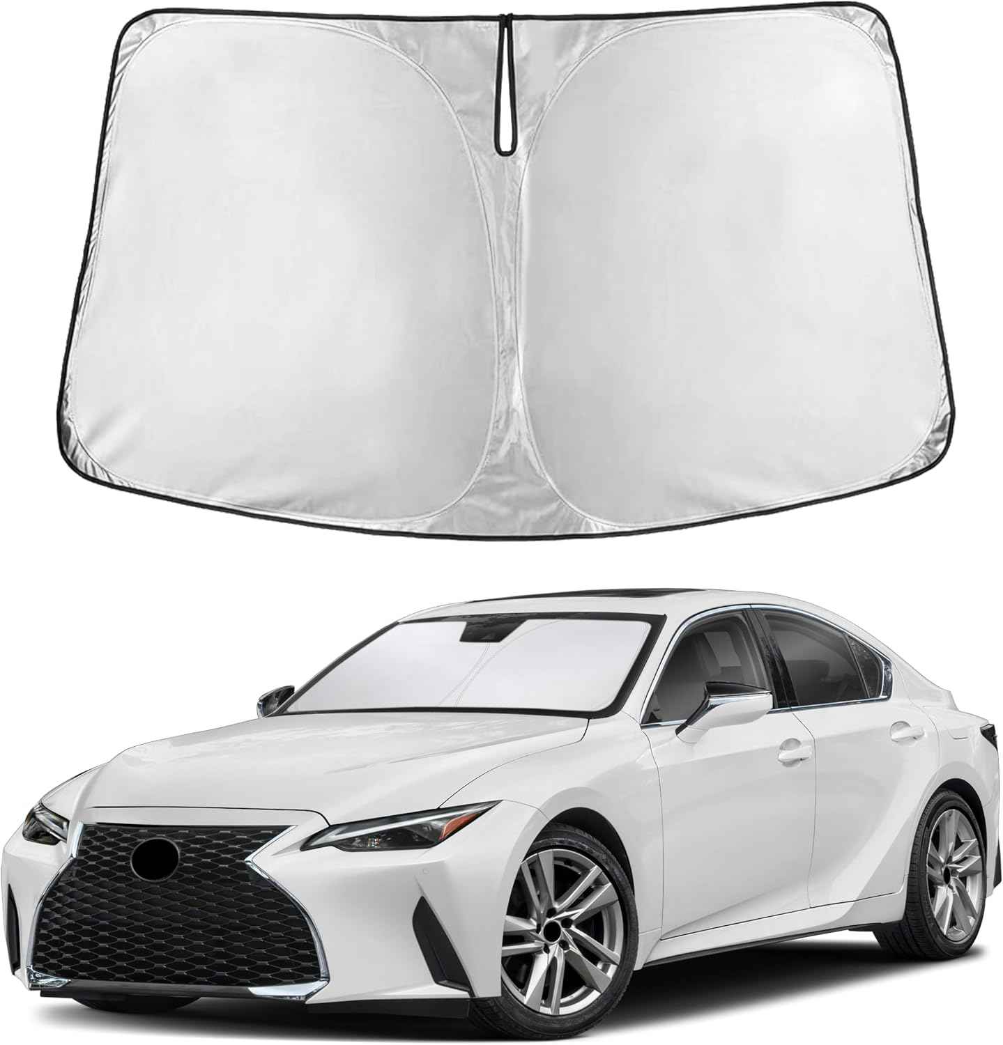 EcoNour Windshield Sunshade Compatible for Lexus is 2014-2024, 2025, 2026