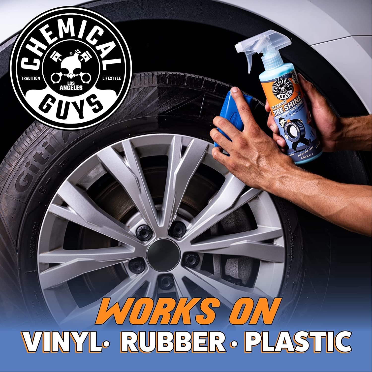 Chemical Guys, Tire Kicker Extra Glossy Tire Shine for Rubber & Trim, 16 oz