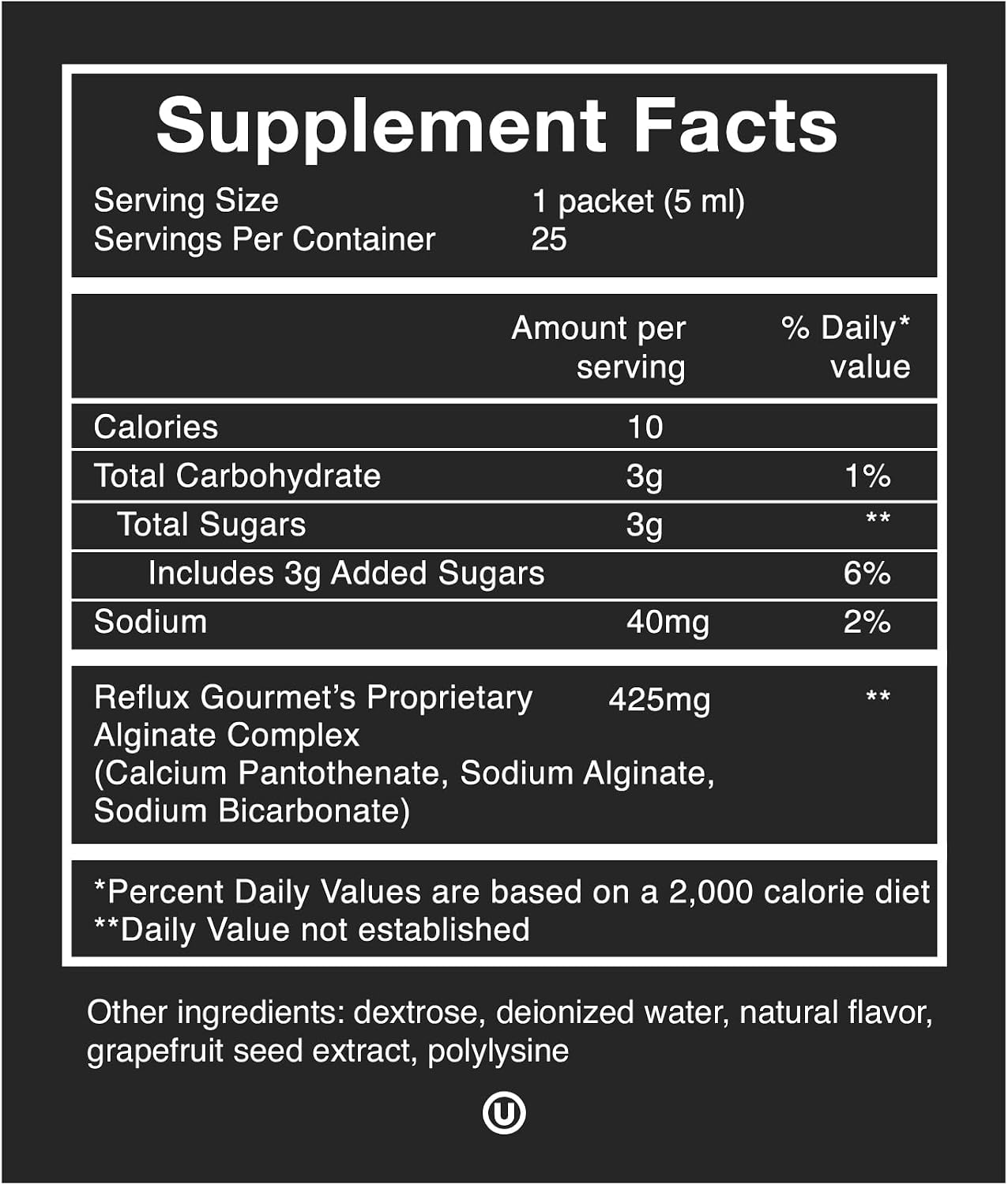 REFLUX GOURMET Mint Chocolate & Vanilla Caramel Rescue – Alginate Complex – Digestive Support Formula – Single Serve 25 Pack