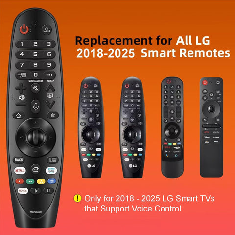 Replacement for LG Remote Control for Smart TV from 2018-2025, for Magic LG TV Remote Replacement with Voice and Pointer Function. 1-Year Warranty.